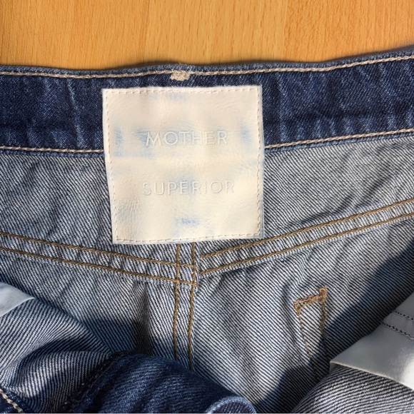 MOTHER Barrel Leg Jean Lil Mid Rise Full Pipe Flood Fray in Unplugged 30 - Picture 7 of 16